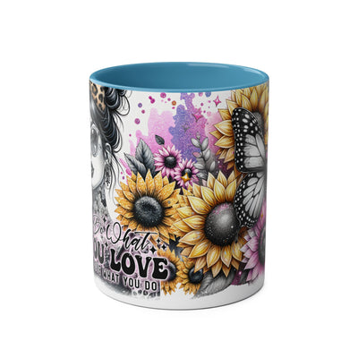 Do What You Love to do-Two-Tone Coffee Mug