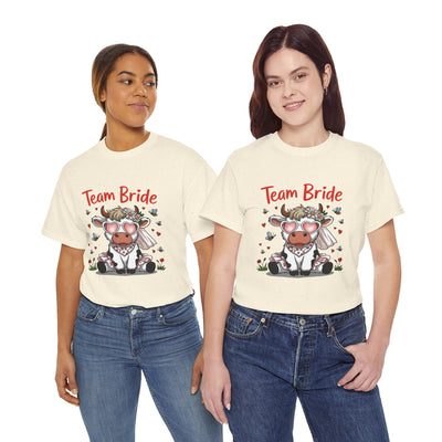 Cow Team Bride Unisex Tee | Fun Bridal Party Shirt