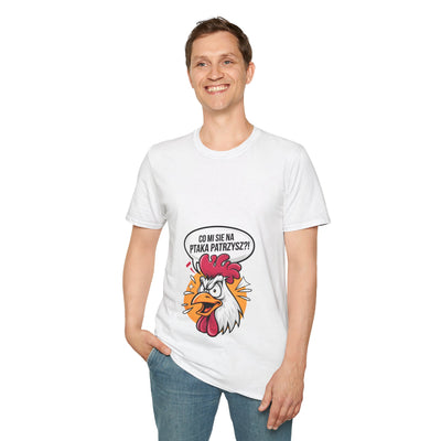 "Czego mi się na ptaka patrzysz" Koszulka, Funny T-Shirt