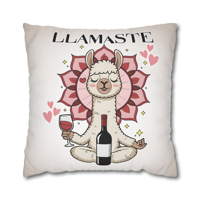 Unwind with Wine - Poly Canvas Pillowcase