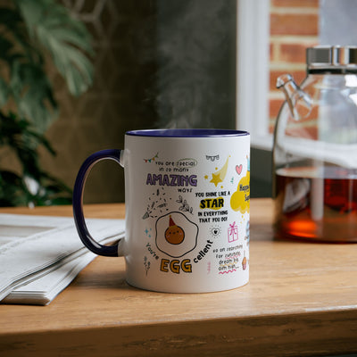 Birthday Coffee Mug - Two-Tone 11oz Cup for Celebrating Superstars