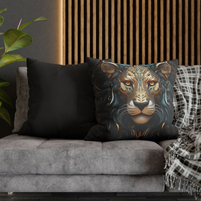 Majestic Leo Zodiac Decorative Pillowcase - Boho Style Cushion Cover