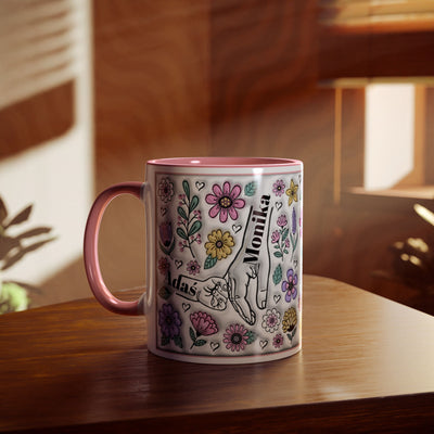 Two-Tone Coffee Mugs, 11oz