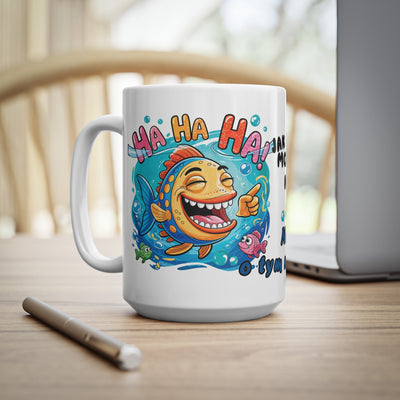 Zabawny Kubek Biały dla Wędkarza - Ceramic Coffee Cups 11oz & 15oz