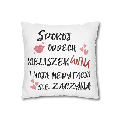 Llamaste Poly Canvas Pillowcase Poszewka