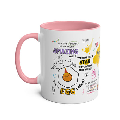 Birthday Coffee Mug - Two-Tone 11oz Cup for Celebrating Superstars