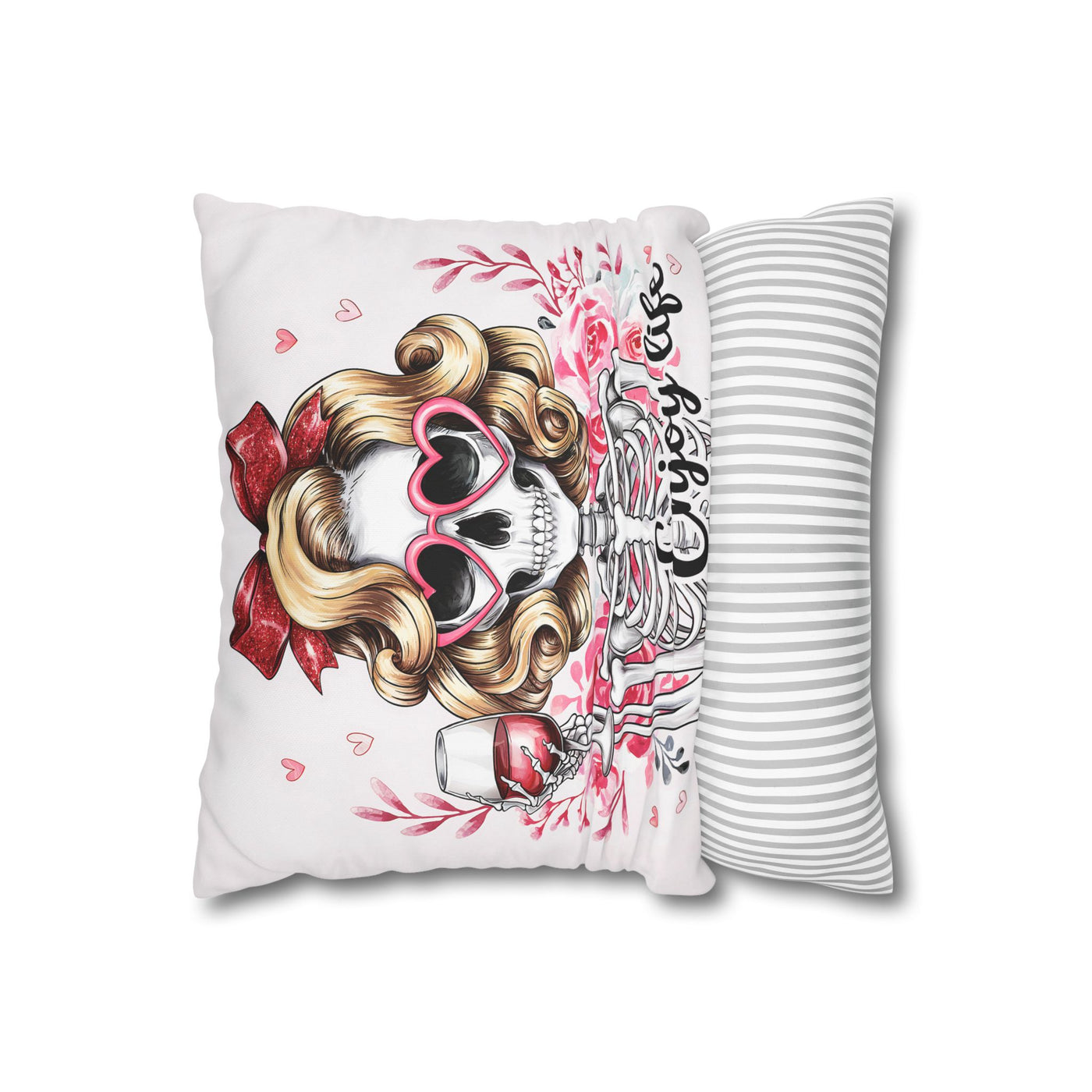 Enjoy Life Pillowcase – Chic Decor for Fun Celebrations
