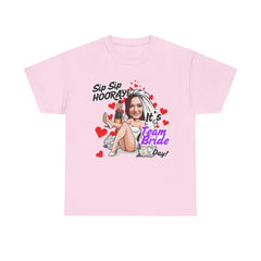 Team Bride Celebration Tee - Sip Sip Hooray!