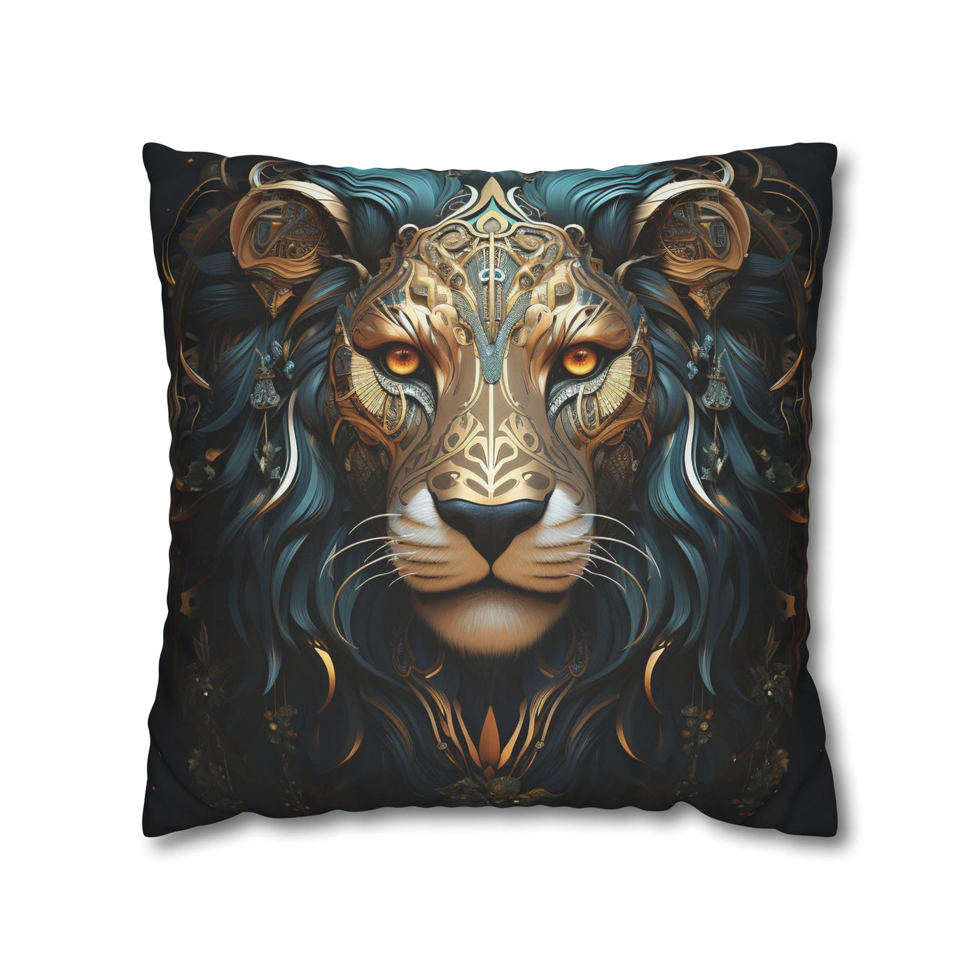 Majestic Leo Zodiac Decorative Pillowcase - Boho Style Cushion Cover