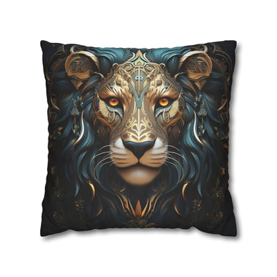 Majestic Leo Zodiac Decorative Pillowcase - Boho Style Cushion Cover