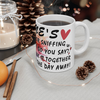 Colorful Wine-Themed Ceramic Coffee Mug - Perfect for Celebrations and Toasts