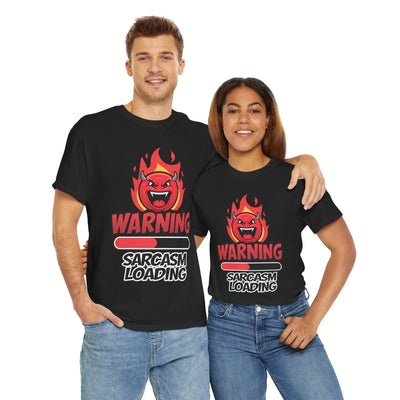 Funny Sarcastic Warning Tee - Unisex Heavy Cotton T-Shirt