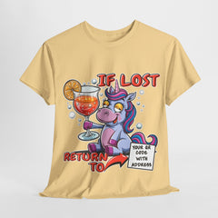 Unisex Whimsical Lost Unicorn Design z kodem QR