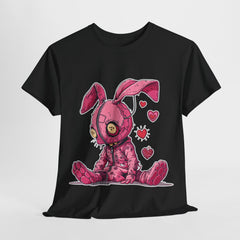 Pink Bunny with Chains Unisex Heavy Cotton Tee