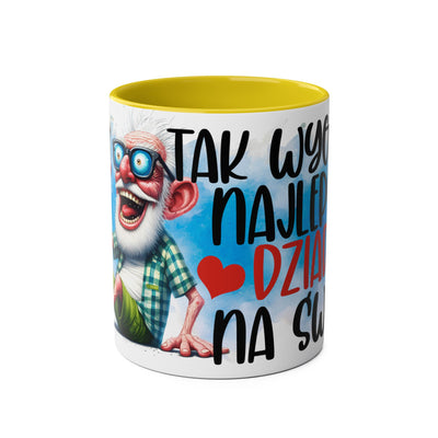 Najlepszy Dziadek Kubek Dwukolorowy