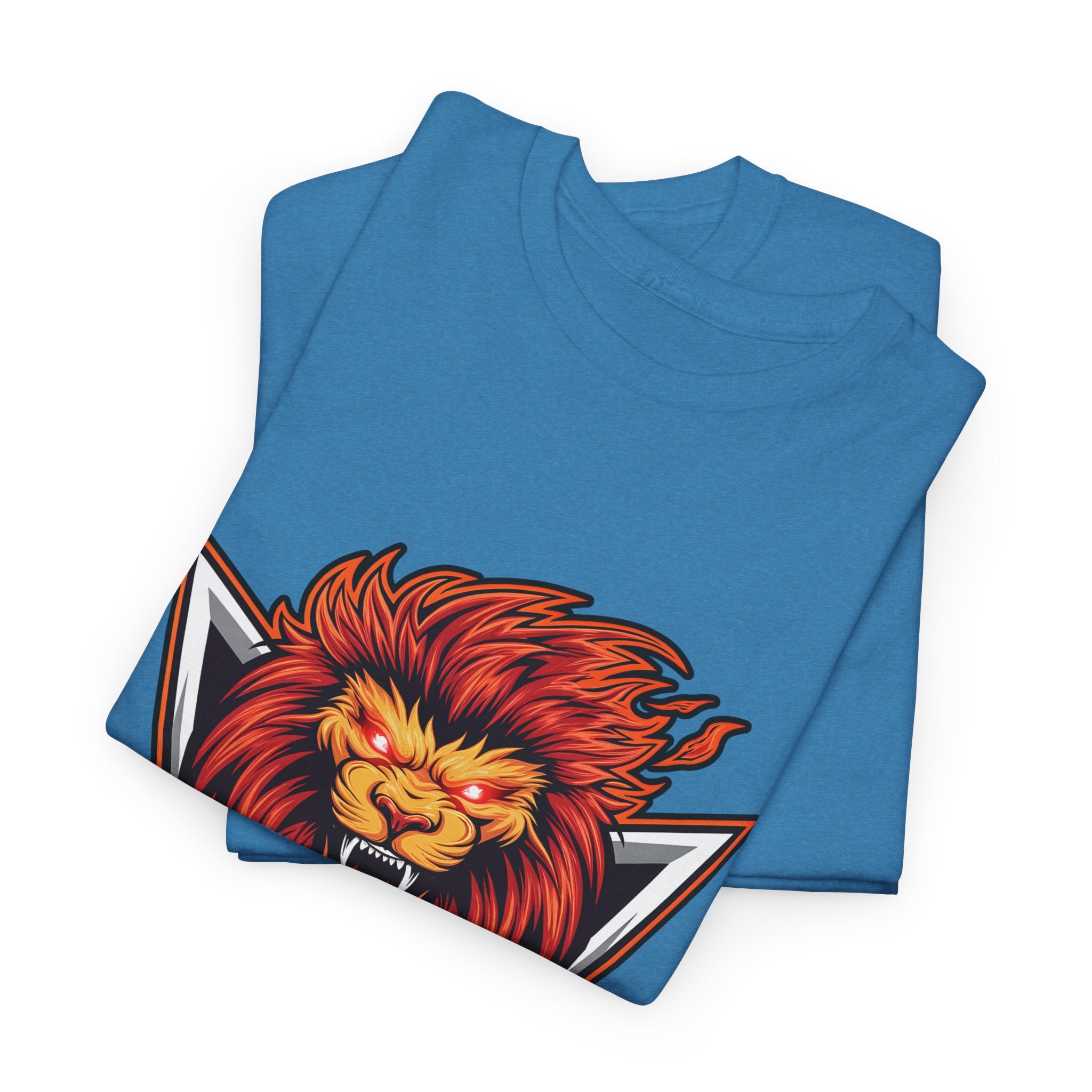 Motivational Lion Graphic Tee - 'No Excuses, Just Results'