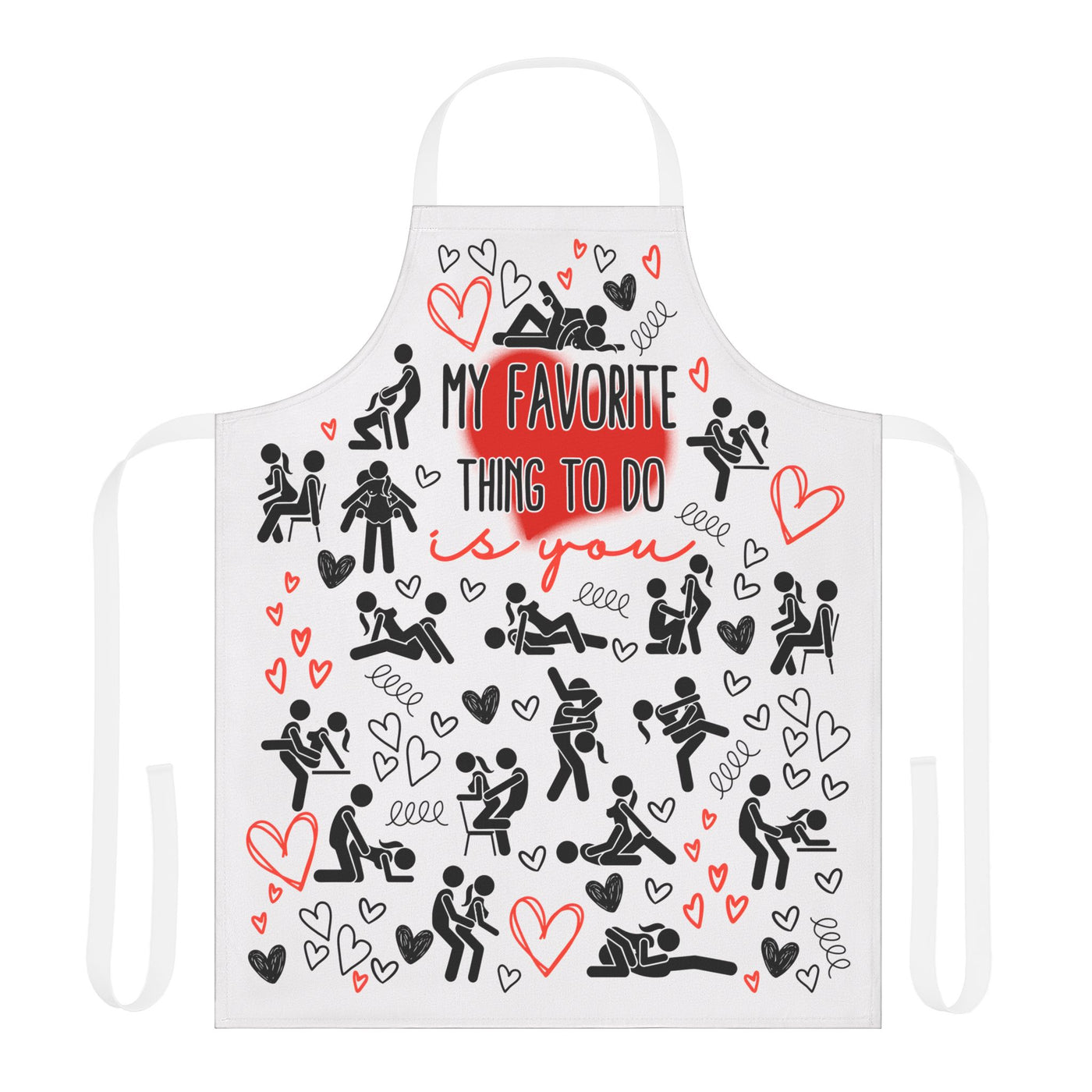 Kitchen Apron with Sex Positions