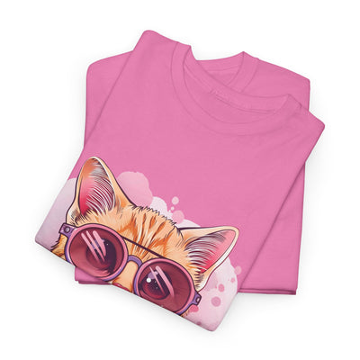 Cute Cat T-shirt, Cat with a Sunglasses Shirt