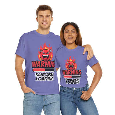 Funny Sarcastic Warning Tee - Unisex Heavy Cotton T-Shirt