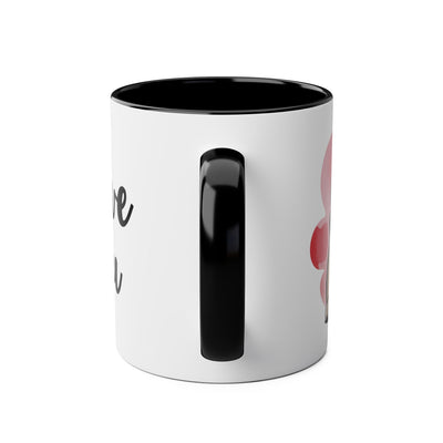 I Love You Two-Tones Mug with Cute Pug Dog