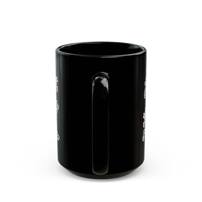 Mug - Jestem tak Zajebista - Black Coffee Mug - Fun Skull Design for Coffee Lovers