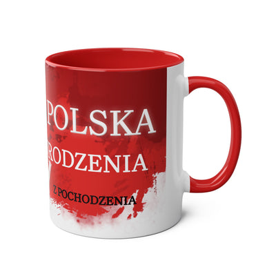 Dumny z Pochodzenia - Dwukolorowy Kubek Patriotyczny