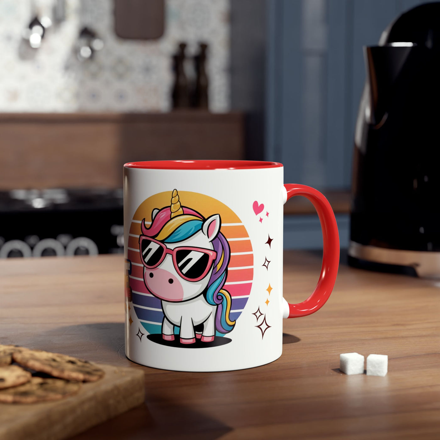 Unicorn Two-Tone Coffee Mug - 11oz Born to Be Awesome Design