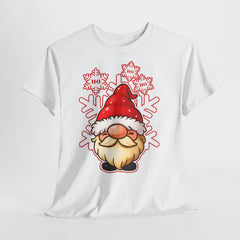 Funny Holiday Gnome Tee - Unisex Heavy Cotton Shirt, Christmas Gift, Santa Humor Tee, Cozy Winter Apparel, Playful Seasonal Shirt