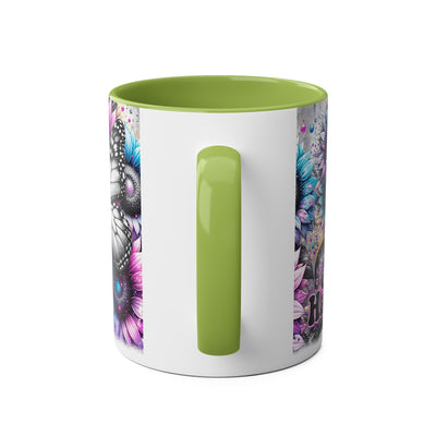 Be Happy Two-Tone Afirmation Mug