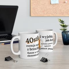 Kubek Męski na 40 Urodziny – Śmieszny Prezent z Humorem | Ceramika