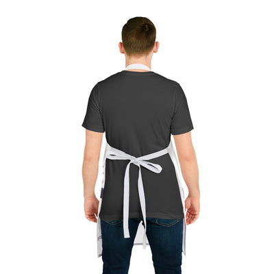 Fun and Flirty Kitchen Apron with 5-Color Straps - 'Ekspert Od Mokrej Roboty' Design