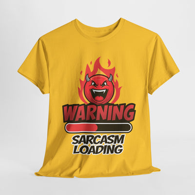 Funny Sarcastic Warning Tee - Unisex Heavy Cotton T-Shirt