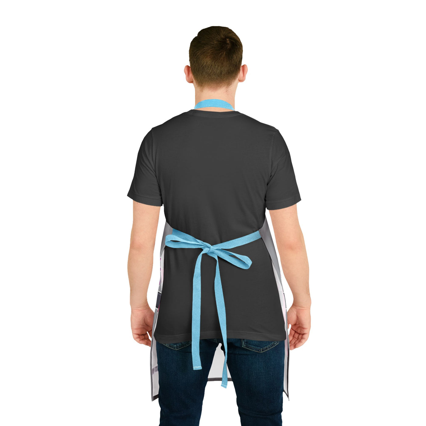 Adult Apron, Playful Sex Toys Design, Grey Unisex