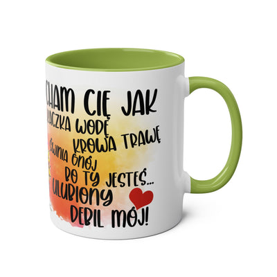 Kocham Cię jak... Dwukolorowy Kubek