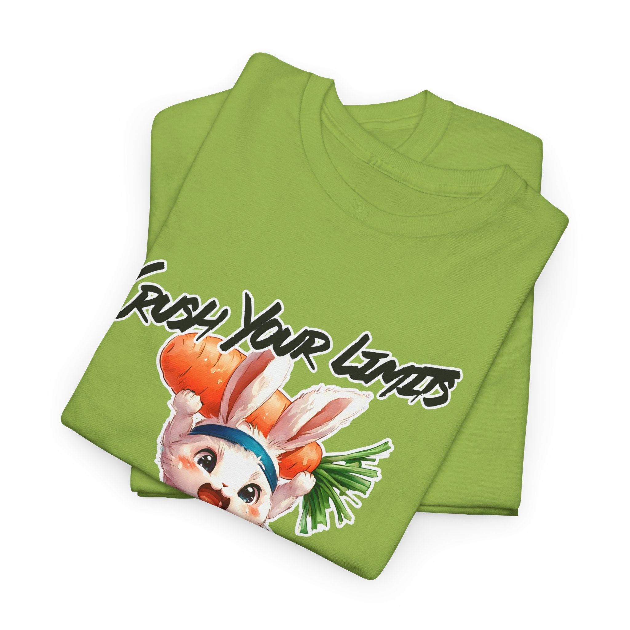 Motivational Unisex Heavy Cotton Tee - 'Crush Your Limits'