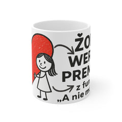 Kubek „Żona – wersja premium” ☕ | Z funkcją „A nie mówiłam!” 😄
