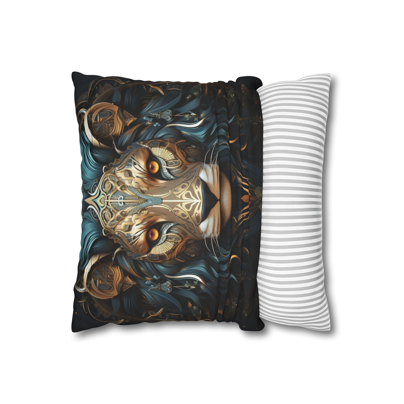 Majestic Leo Zodiac Decorative Pillowcase - Boho Style Cushion Cover
