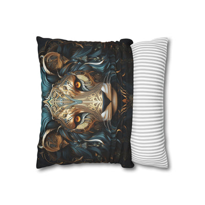 Majestic Leo Zodiac Decorative Pillowcase - Boho Style Cushion Cover