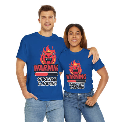 Funny Sarcastic Warning Tee - Unisex Heavy Cotton T-Shirt