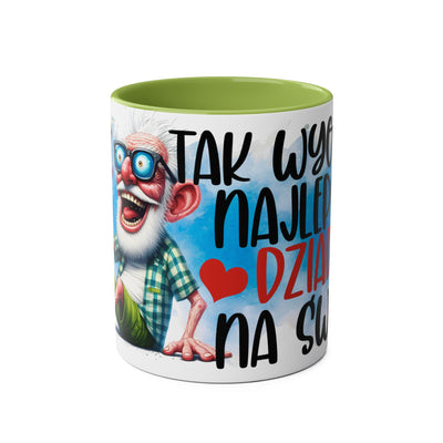 Najlepszy Dziadek Kubek Dwukolorowy