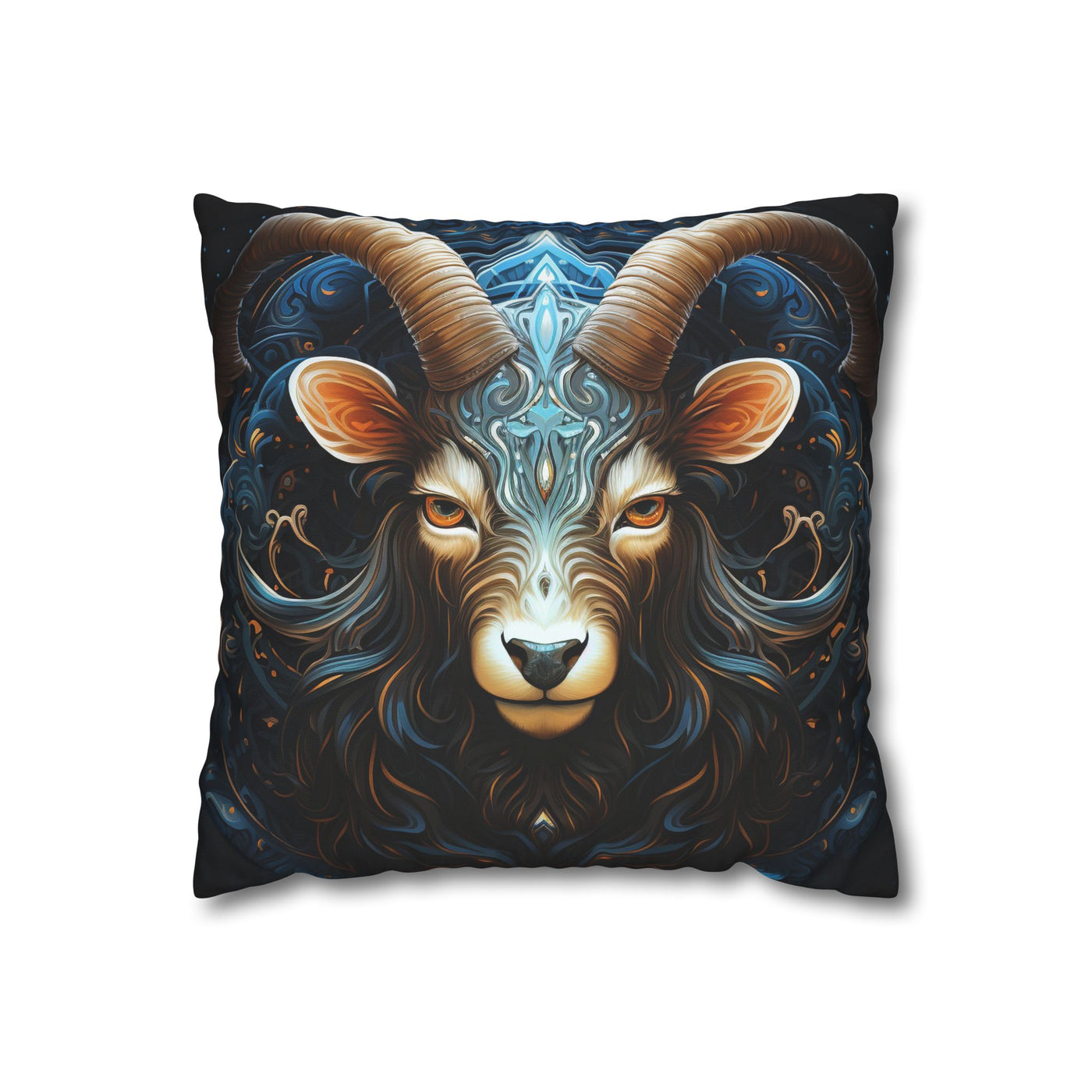 Artistic Capricorn Zodiac Poly Canvas Pillowcase - Zodiac Home Decor