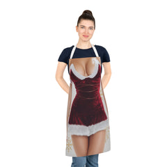 Festive Holiday Apron, Christmas Cooking Gift, Funny Kitchen Apron, Unique Santa Apron, Holiday Baking Accessory