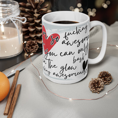 Funky Illustrated Coffee Cup - "I’m so glad that you can be yourself"