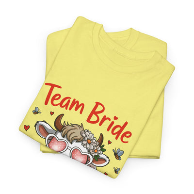 Cow Team Bride Unisex Tee | Fun Bridal Party Shirt