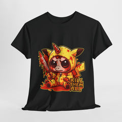 Funny Graphic Tee with Cute Zombie Unicorn Character, Gifts for Kids, Halloween Shirt, Retro Style, Unisex Tee, Playful and Quirky