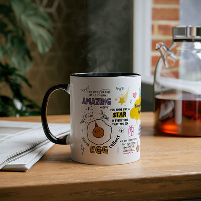 Birthday Coffee Mug - Two-Tone 11oz Cup for Celebrating Superstars