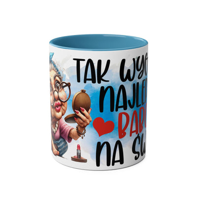 Najlepsza Babcia Kubek Dwukolorowy