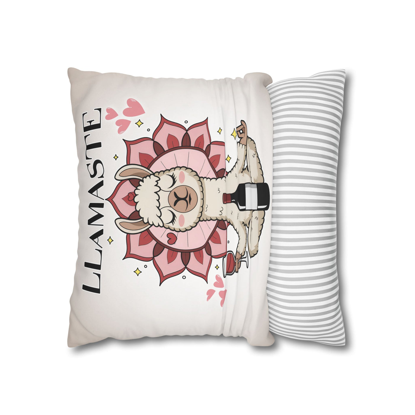 Unwind with Wine - Poly Canvas Pillowcase