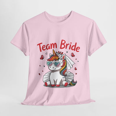 Team Bride Unicorn T-Shirt - Fun Bachelorette Party Shirt
