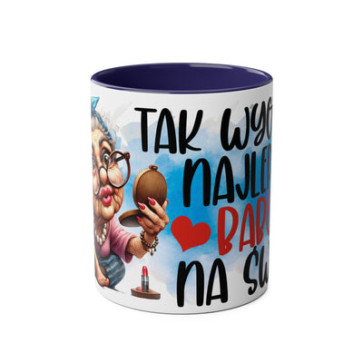Najlepsza Babcia Kubek Dwukolorowy
